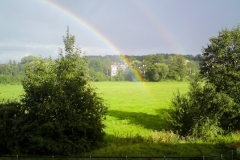 Regenbogen im Wiesengrund Fürth Scherbsgraben